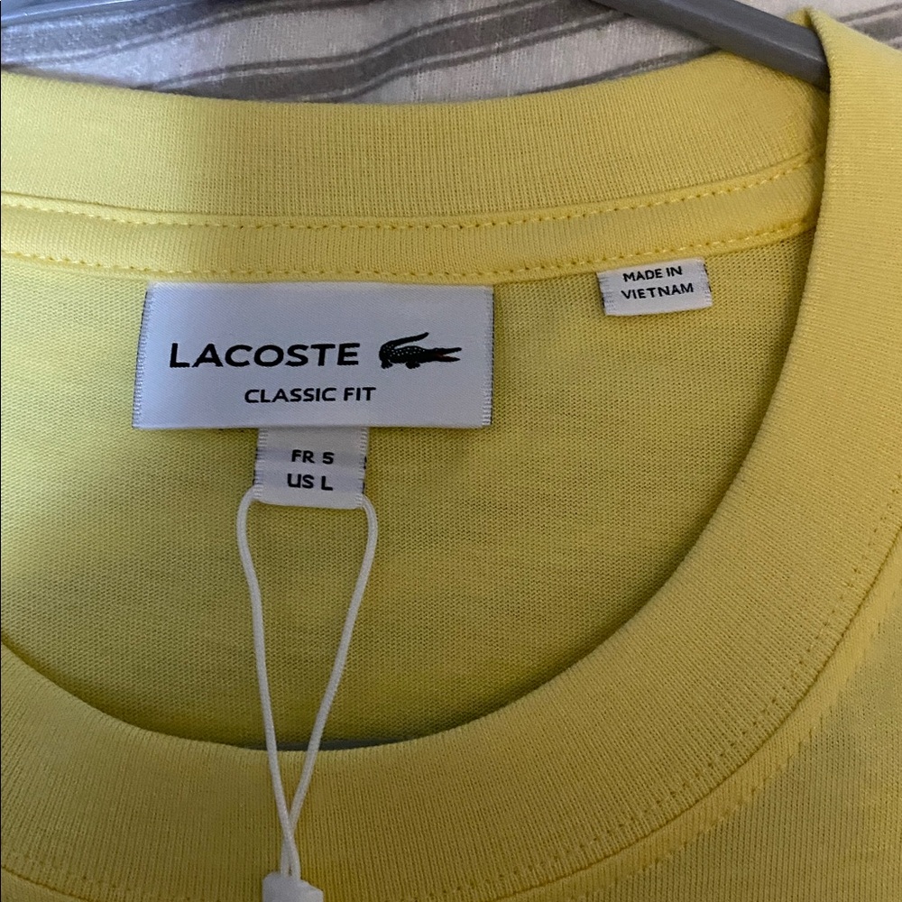 Lacoste Lemon Tee with Logo Print - Picture 2 of 12